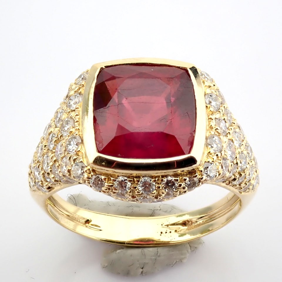 Natural Diamond 14K Yellow Gold Ring - 6