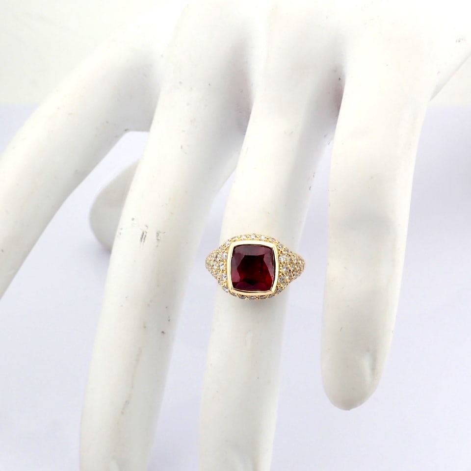 Natural Diamond 14K Yellow Gold Ring - 8
