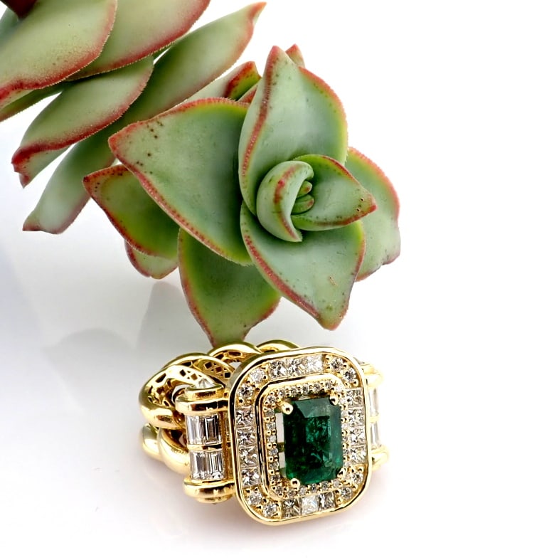 Natural Diamond 14K Yellow Gold Ring - 2