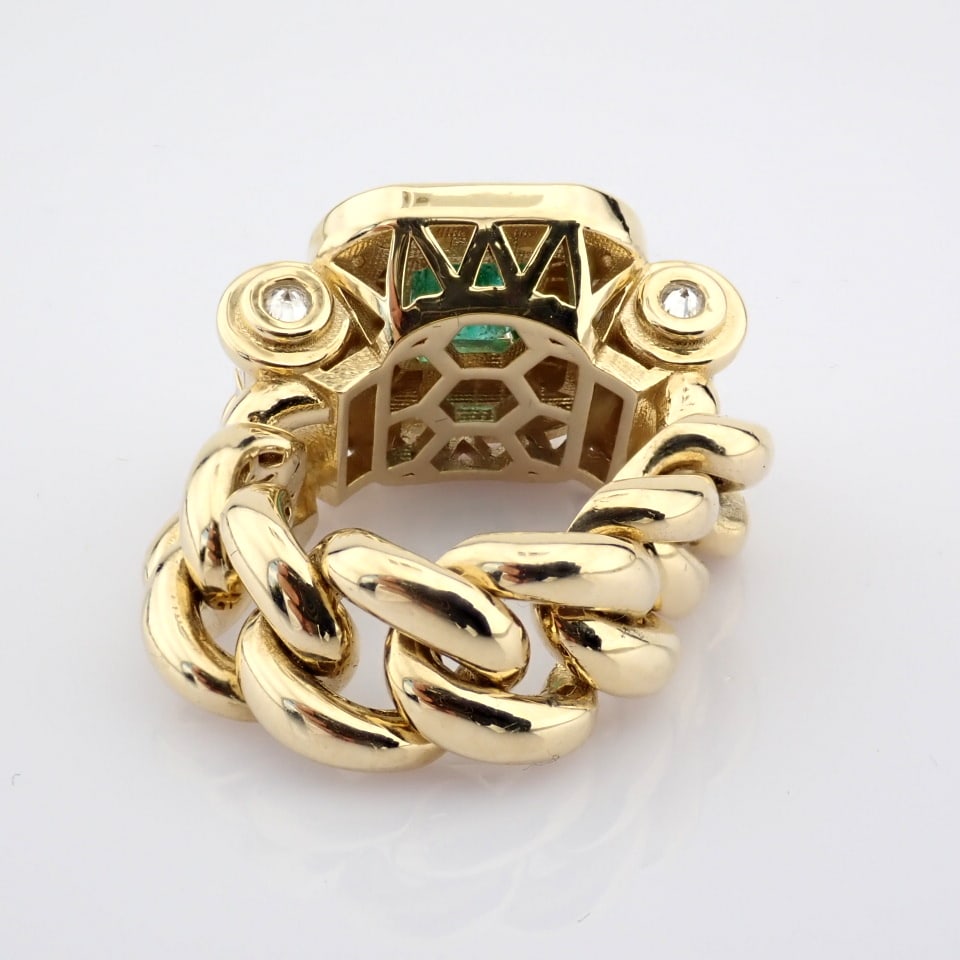 Natural Diamond 14K Yellow Gold Ring - 5
