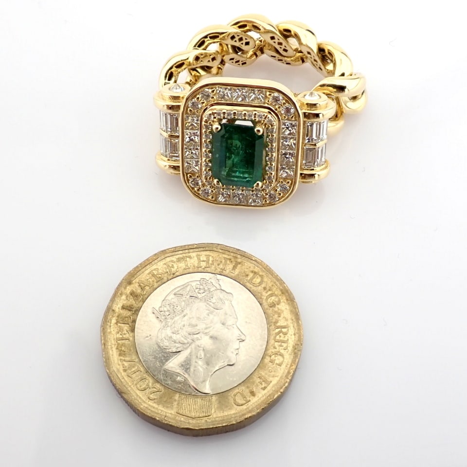 Natural Diamond 14K Yellow Gold Ring - 8