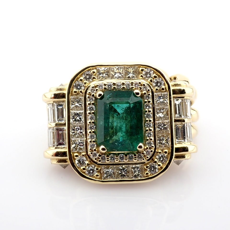 Natural Diamond 14K Yellow Gold Ring - 9