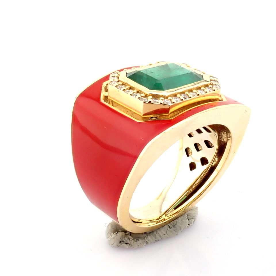 Natural Diamond 14K Yellow Gold Ring - 11