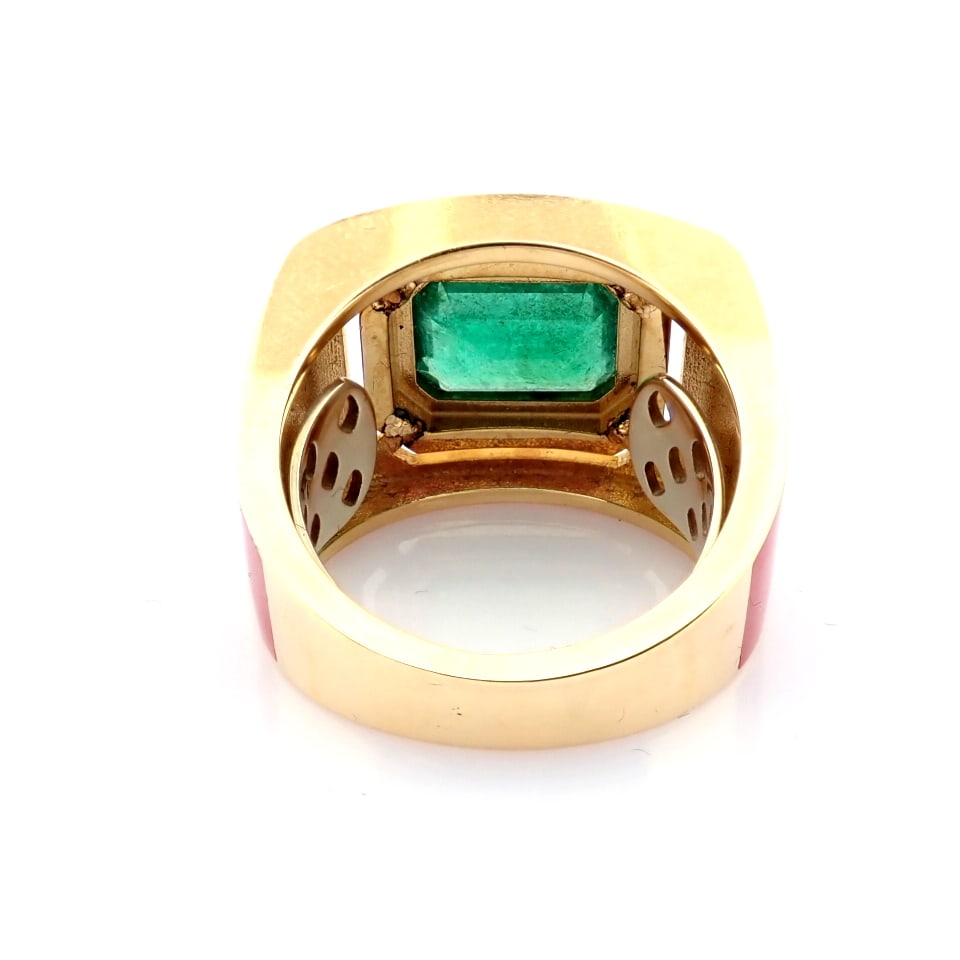 Natural Diamond 14K Yellow Gold Ring - 9