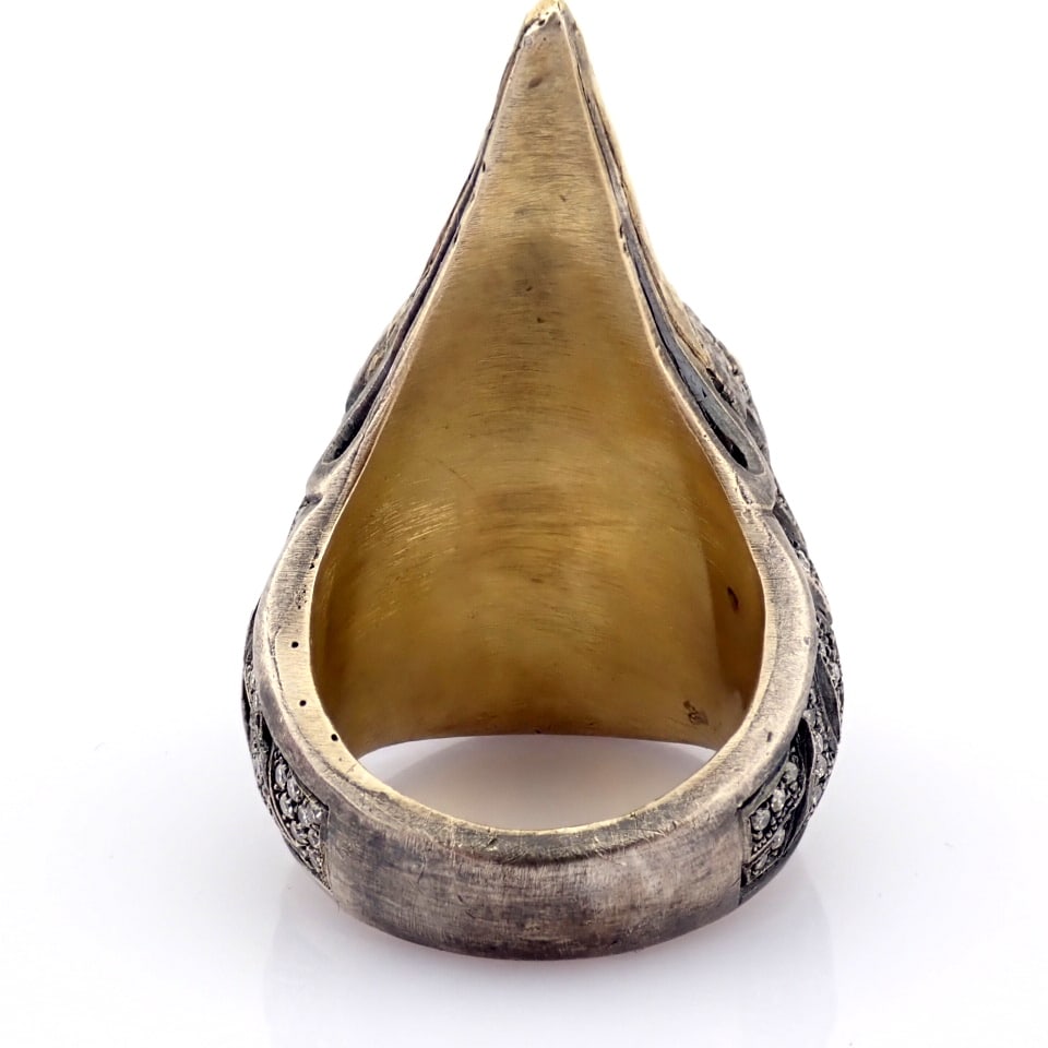Natural Diamond 18K Yellow Gold Ring - 11