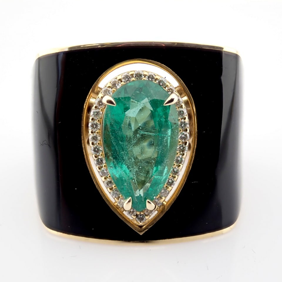 Natural Diamond 14K Yellow Gold Ring - 5