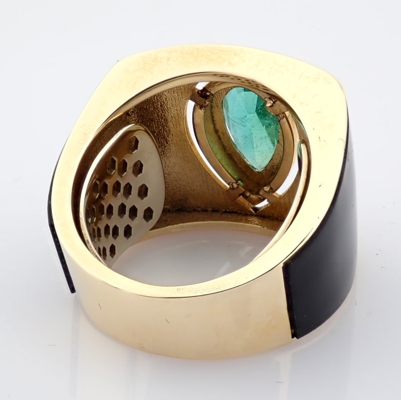 Natural Diamond 14K Yellow Gold Ring - 6