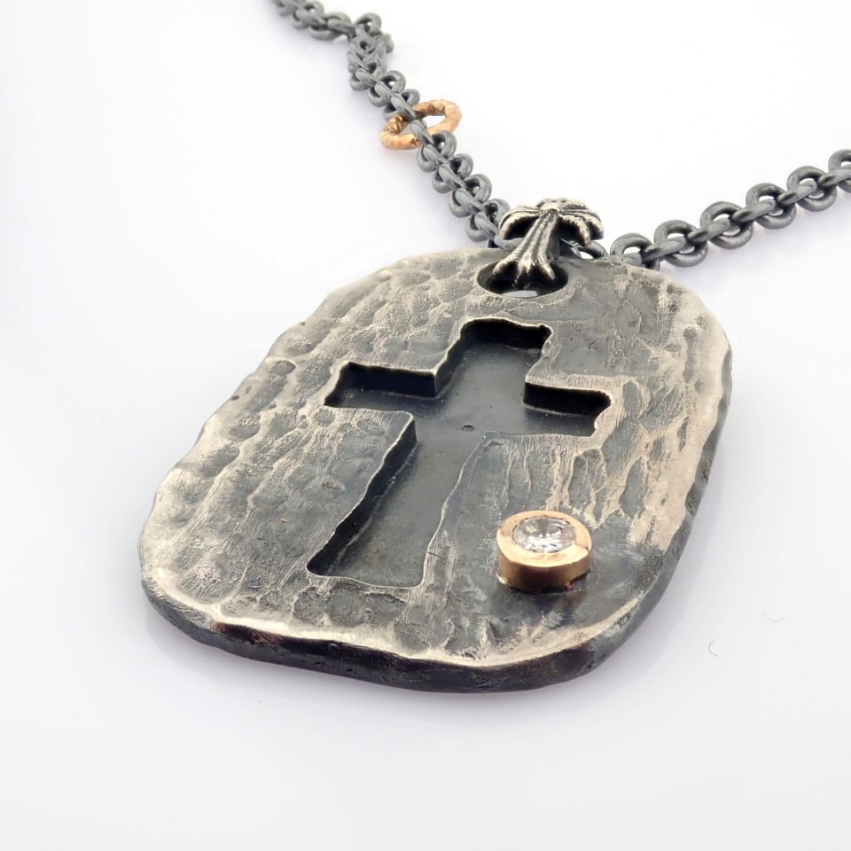 Natural Diamond 18K Yellow Gold Necklace - 10