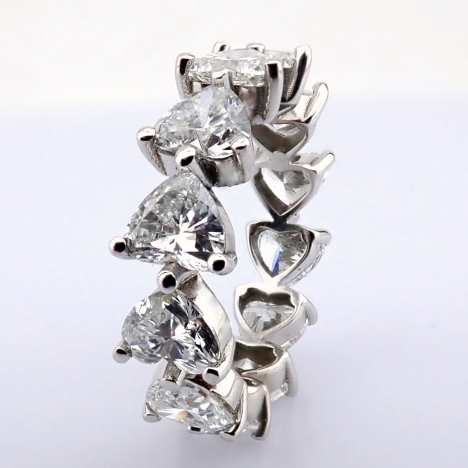 Heart Cut Lab-Grown Diamond Ring - 5.28 Total Carat (MDI Certified) - 6