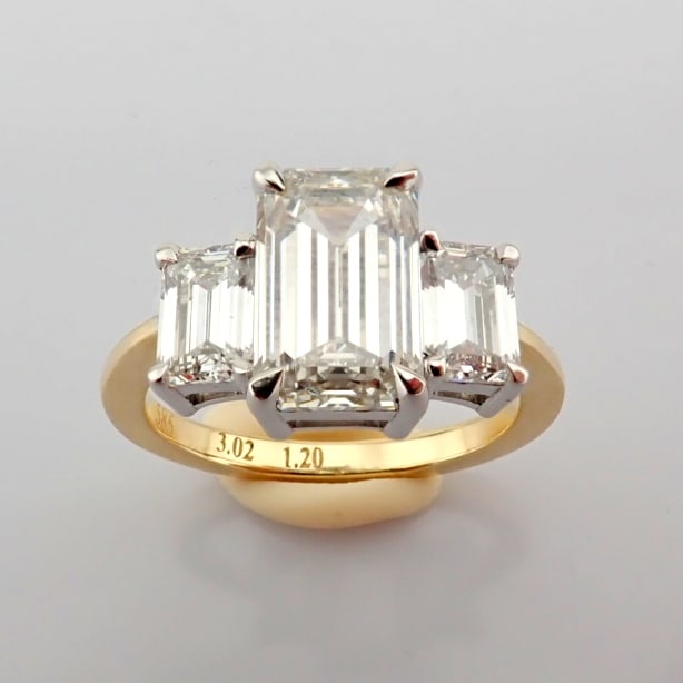 Emerald Cut Lab-Grown Diamond Ring - 4.22 Total Carat (IGI Certified) - 8
