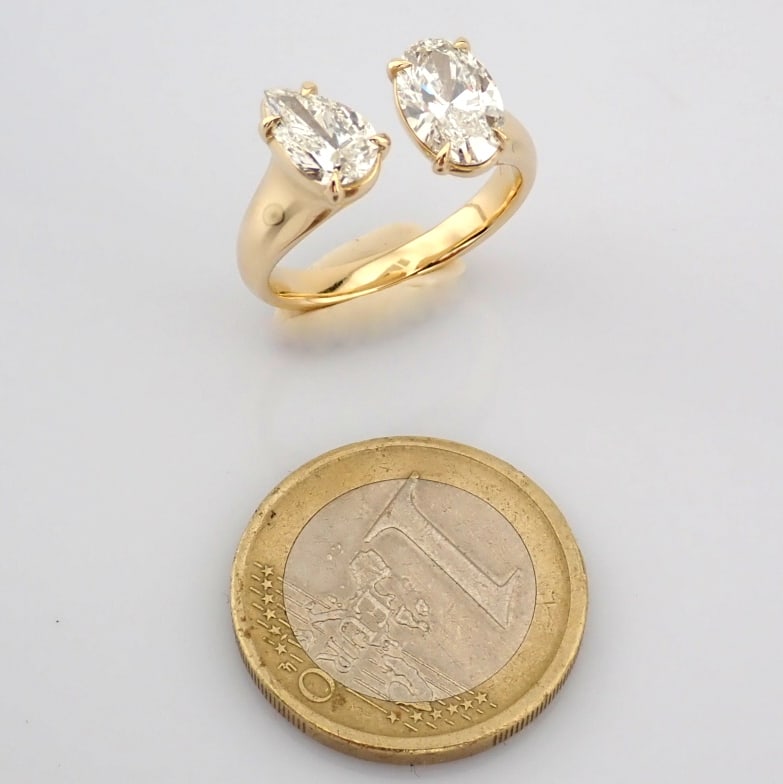 Oval Cut Lab-Grown Diamond Ring - 2.26 Total Carat (IGI Certified) - 7