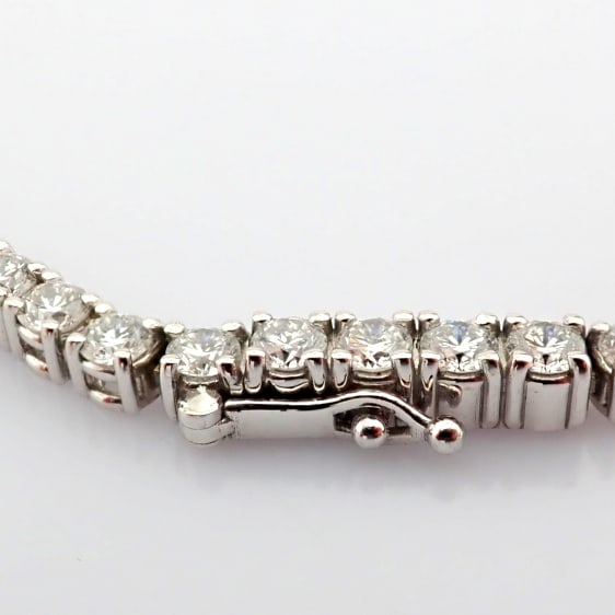 Round Cut Lab-Grown Diamond Tennis Necklace - 16.9 Total Carat (MDI Certified) - 8