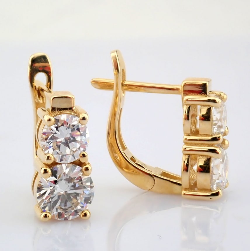 Round Cut Lab-Grown Diamond Earring - 2.5 Total Carat (MDI Certified) - 3