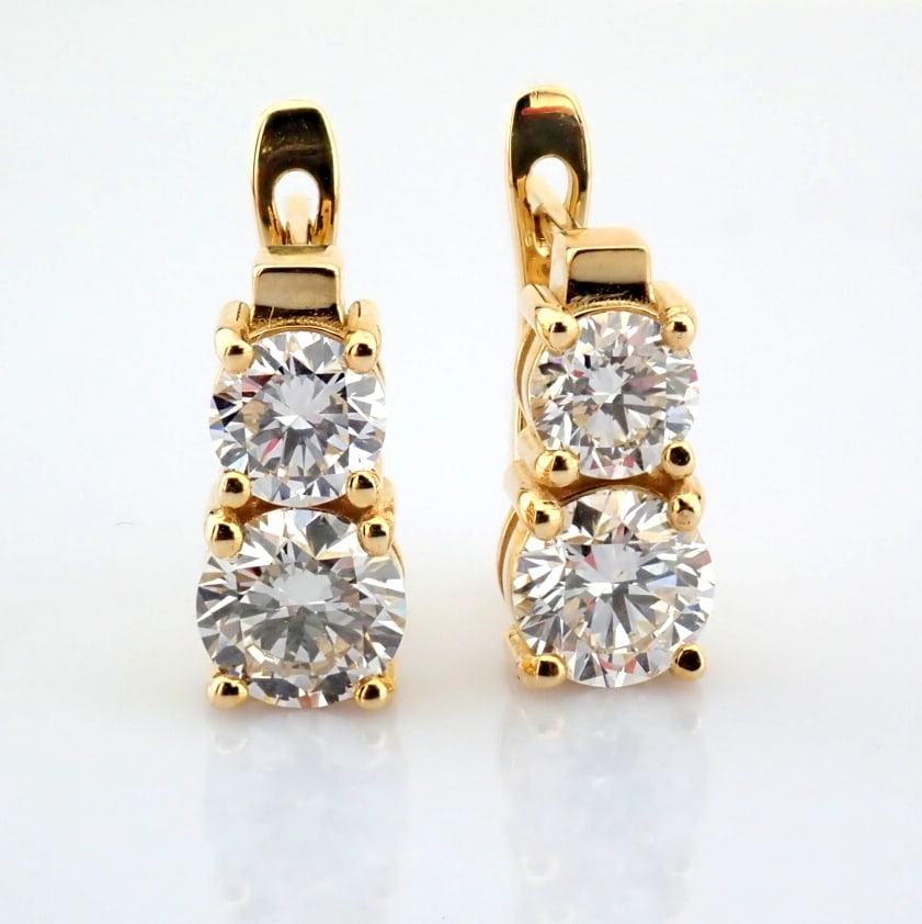 Round Cut Lab-Grown Diamond Earring - 2.5 Total Carat (MDI Certified) - 4