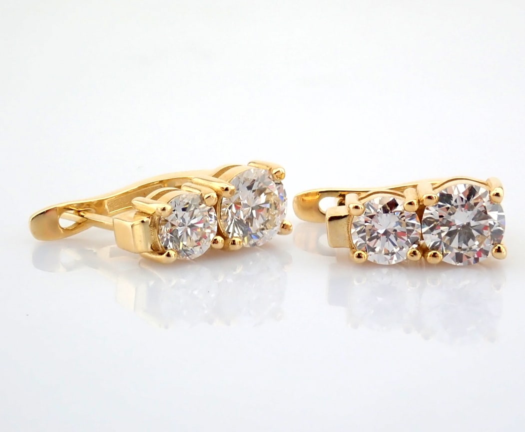 Round Cut Lab-Grown Diamond Earring - 2.5 Total Carat (MDI Certified) - 6