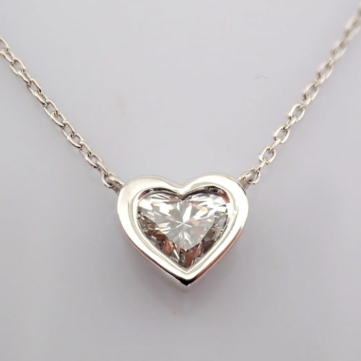 Heart Cut Lab-Grown Diamond Necklace - 0.43 Total Carat (MDI Certified) - 2