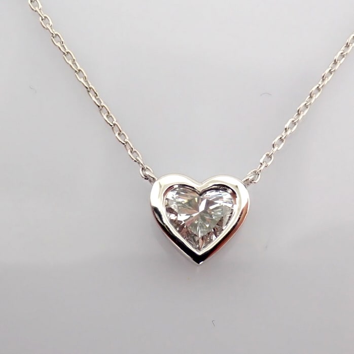 Heart Cut Lab-Grown Diamond Necklace - 0.43 Total Carat (MDI Certified) - 4