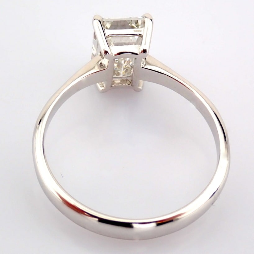 Emerald Cut Lab-Grown Diamond Ring - 2.13 Total Carat (IGI Certified) - 4