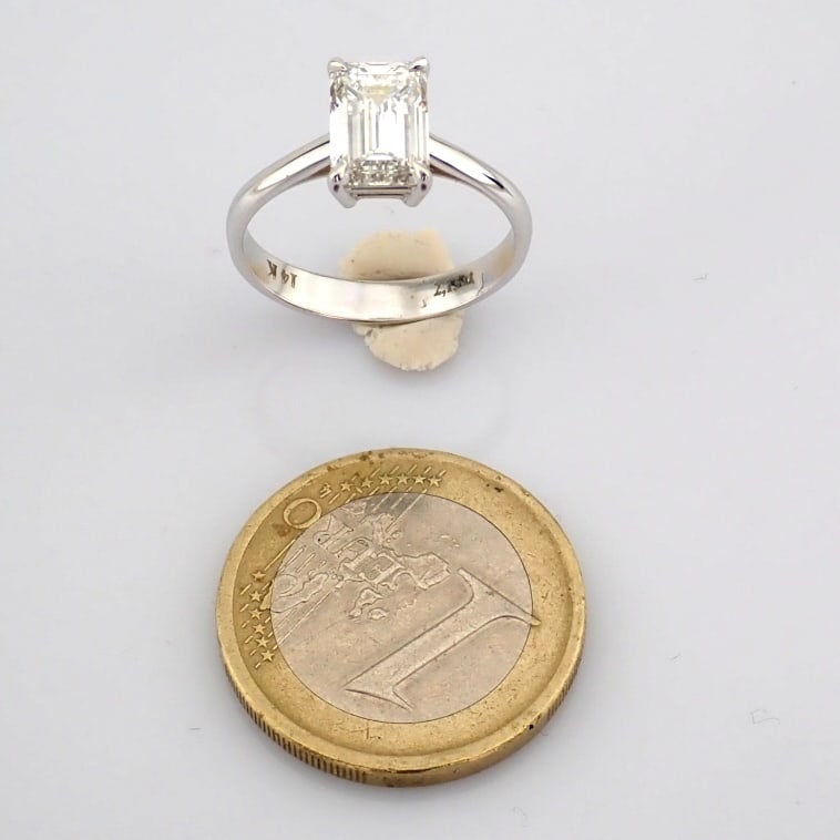 Emerald Cut Lab-Grown Diamond Ring - 2.13 Total Carat (IGI Certified) - 5