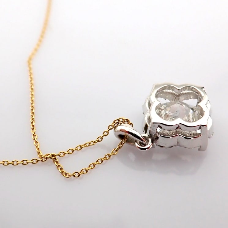 Flower Cut Lab-Grown Diamond Necklace - 2.08 Total Carat (IGI Certified) - 5