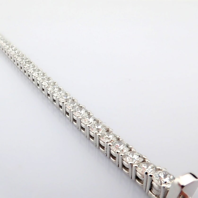 Round Cut Lab-Grown Diamond Tennis Bracelet - 7.27 Total Carat (MDI Certified) - 3