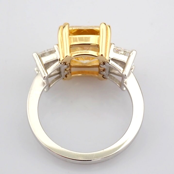 Cushion Cut Lab-Grown Diamond Ring - 6.95 Total Carat (IGI Certified) - 3