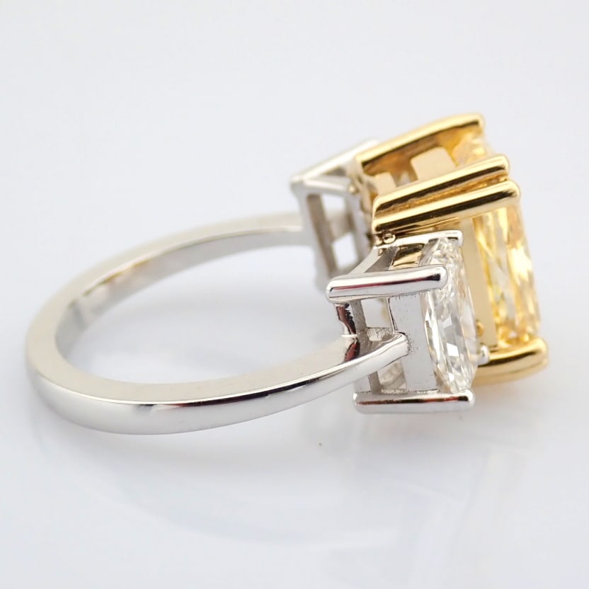 Cushion Cut Lab-Grown Diamond Ring - 6.95 Total Carat (IGI Certified) - 5