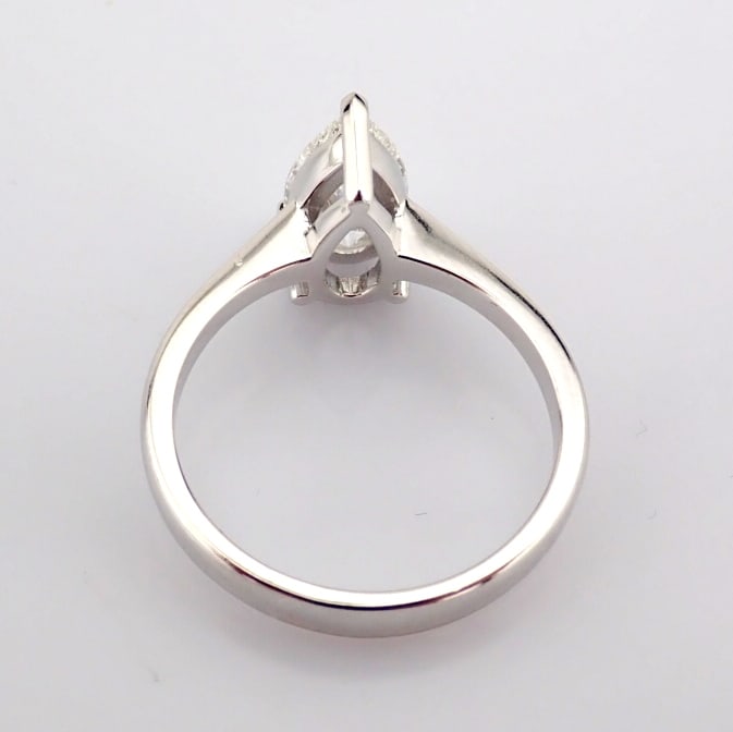 Pear Cut Lab-Grown Diamond Ring - 1.35 Total Carat (IGI Certified) - 7