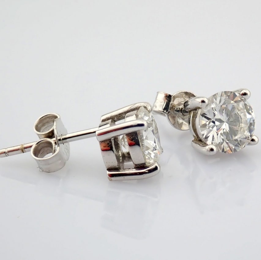 Round Cut Lab-Grown Diamond Earring - 1.89 Total Carat (MDI Certified) - 5