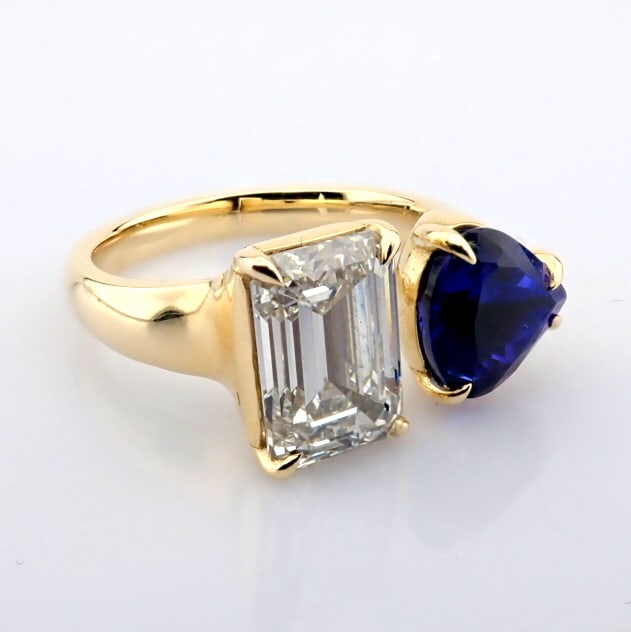 Emerald Cut Lab-Grown Diamond Ring - 5.04 Total Carat (IGI Certified) - 6