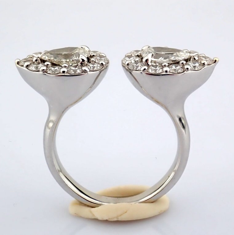 Pear Cut Lab-Grown Diamond Ring - 3.11 Total Carat (MDI Certified) - 6
