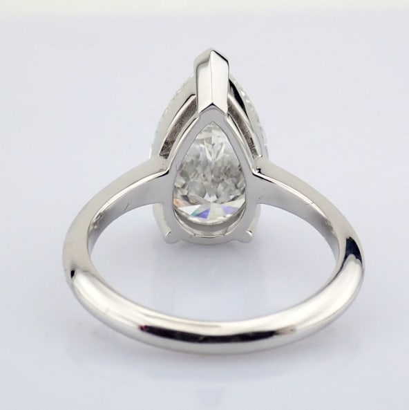 Pear Cut Lab-Grown Diamond Ring - 4.1 Total Carat (IGI Certified) - 6