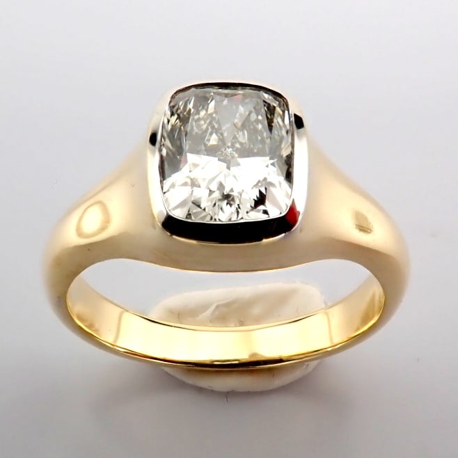 Cushion Cut Lab-Grown Diamond Ring - 1.43 Total Carat (IGI Certified) - 4