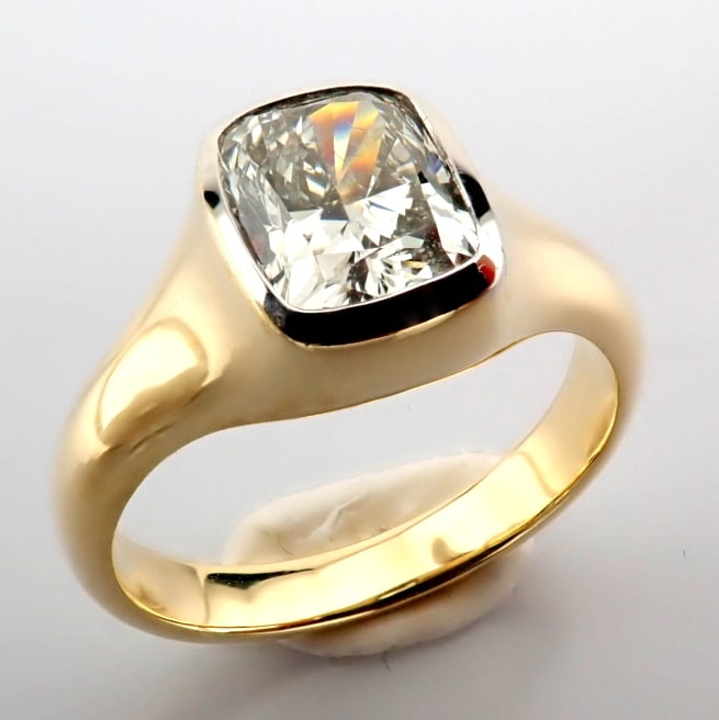 Cushion Cut Lab-Grown Diamond Ring - 1.43 Total Carat (IGI Certified) - 6