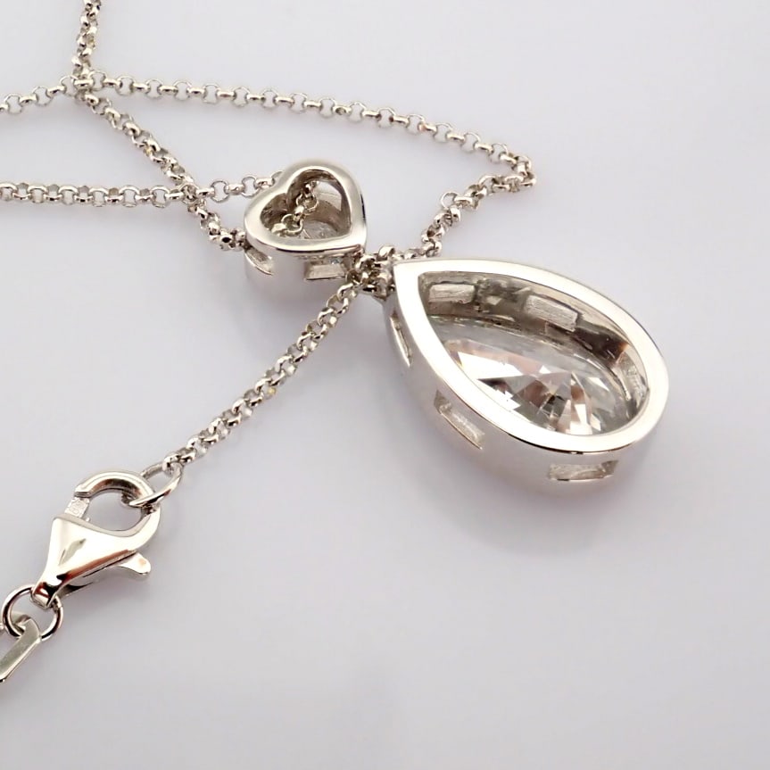 Pear Cut Lab-Grown Diamond Necklace - 3.48 Total Carat (IGI Certified) - 6