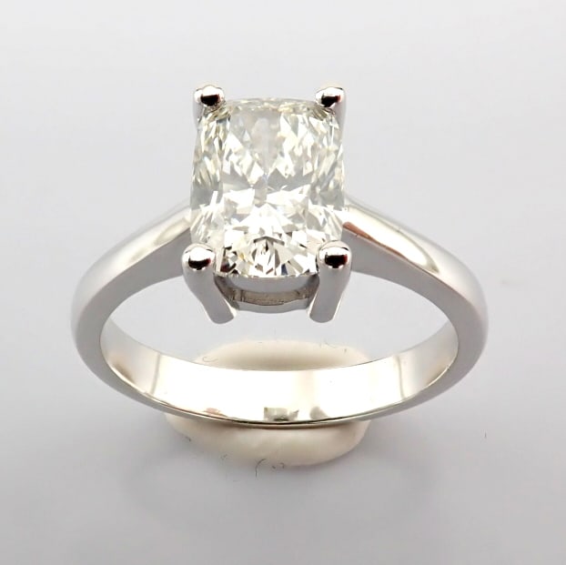 Cushion Cut Lab-Grown Diamond Ring - 1.49 Total Carat (IGI Certified) - 2