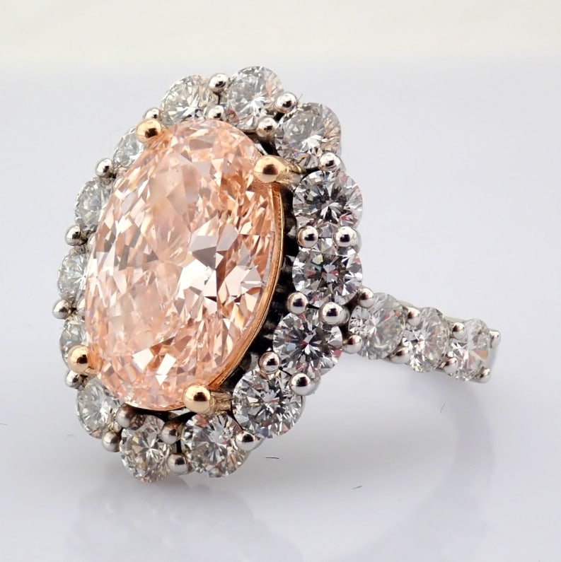 Oval Cut Lab-Grown Diamond Ring - 7.64 Total Carat (IGI Certified) - 2