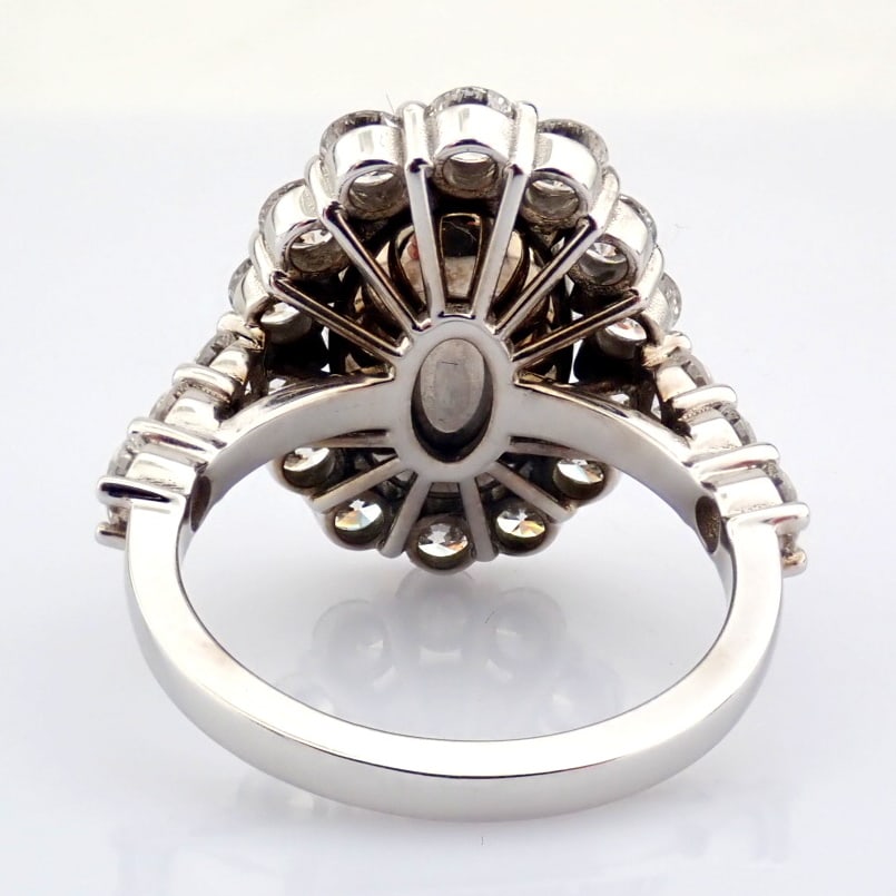 Oval Cut Lab-Grown Diamond Ring - 7.64 Total Carat (IGI Certified) - 3