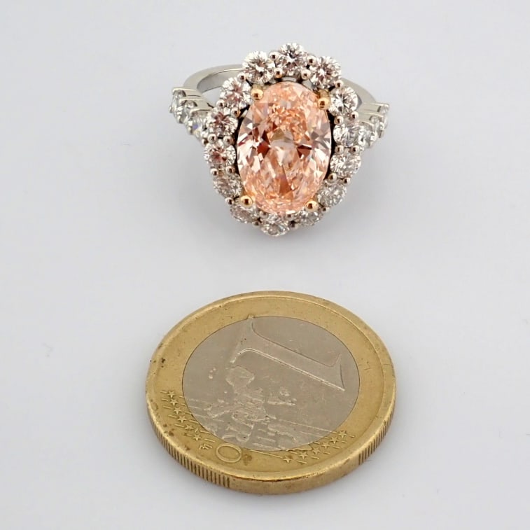 Oval Cut Lab-Grown Diamond Ring - 7.64 Total Carat (IGI Certified) - 7
