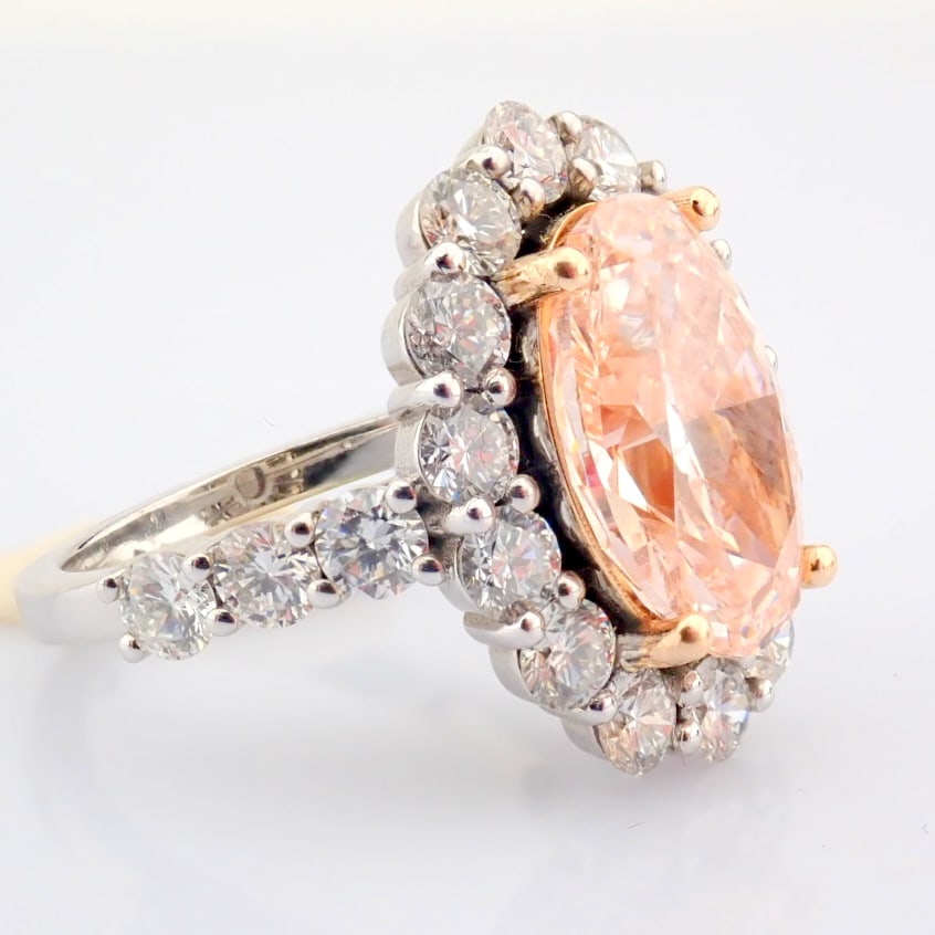 Oval Cut Lab-Grown Diamond Ring - 7.64 Total Carat (IGI Certified) - 8