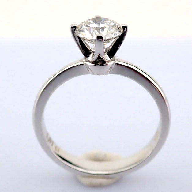 Round Cut Lab-Grown Diamond Ring - 1 Total Carat (IGI Certified) - 2
