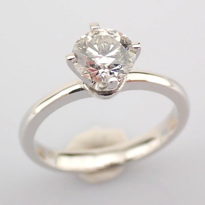 Round Cut Lab-Grown Diamond Ring - 1 Total Carat (IGI Certified) - 3