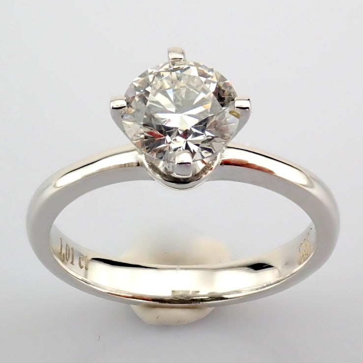 Round Cut Lab-Grown Diamond Ring - 1 Total Carat (IGI Certified) - 5