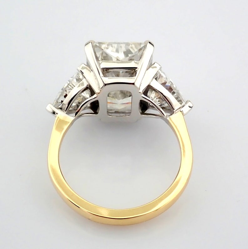 Radiant Cut Lab-Grown Diamond Ring - 10.82 Total Carat (IGI Certified) - 8