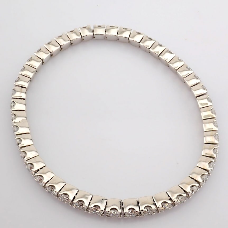 Round Cut Lab-Grown Diamond Tennis Bracelet - 4.85 Total Carat (MDI Certified) - 3