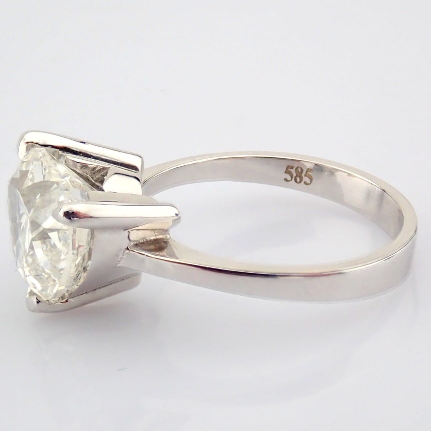 Heart Cut Lab-Grown Diamond Ring - 4.05 Total Carat (IGI Certified) - 5