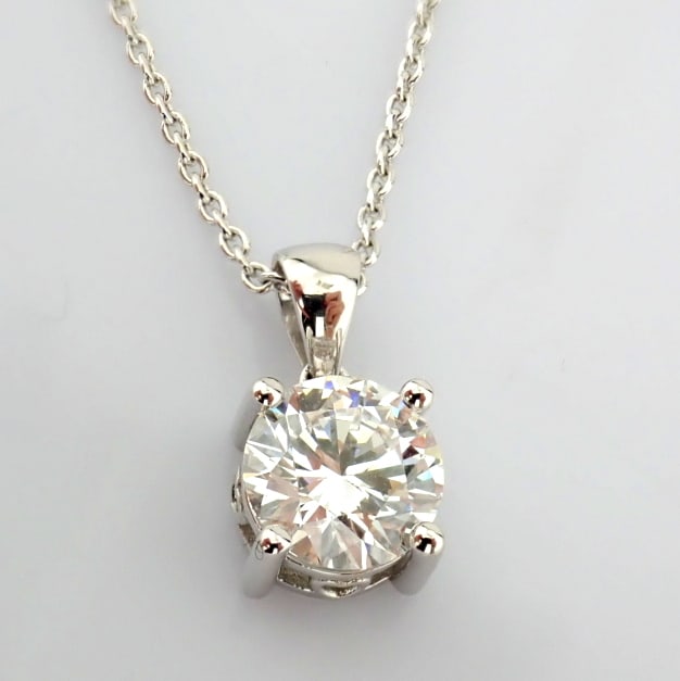 Round Cut Lab-Grown Diamond Necklace - 2.08 Total Carat (IGI Certified) - 5