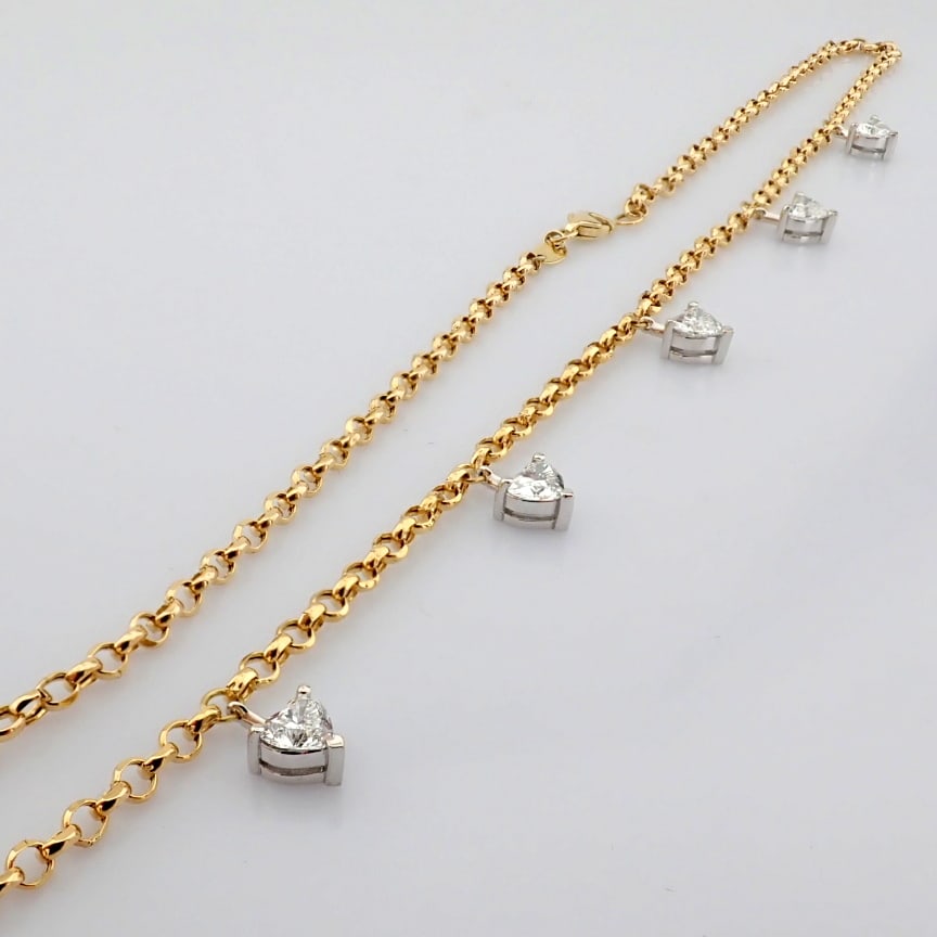 Heart Cut Lab-Grown Diamond Necklace - 2.04 Total Carat (MDI Certified) - 3
