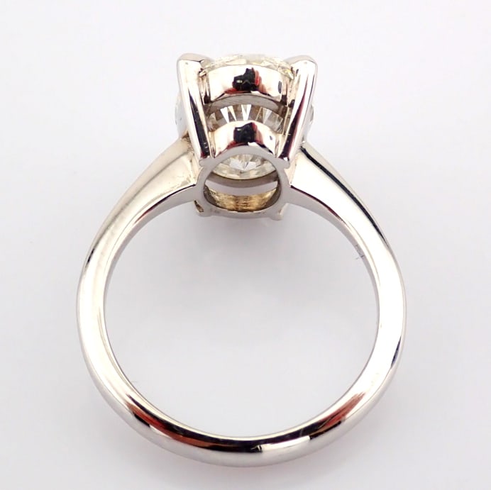 Oval Cut Lab-Grown Diamond Ring - 5.11 Total Carat (IGI Certified) - 4