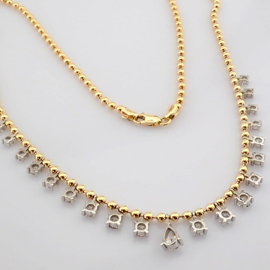 Pear Cut Lab-Grown Diamond Necklace - 2.77 Total Carat (MDI Certified) - 5